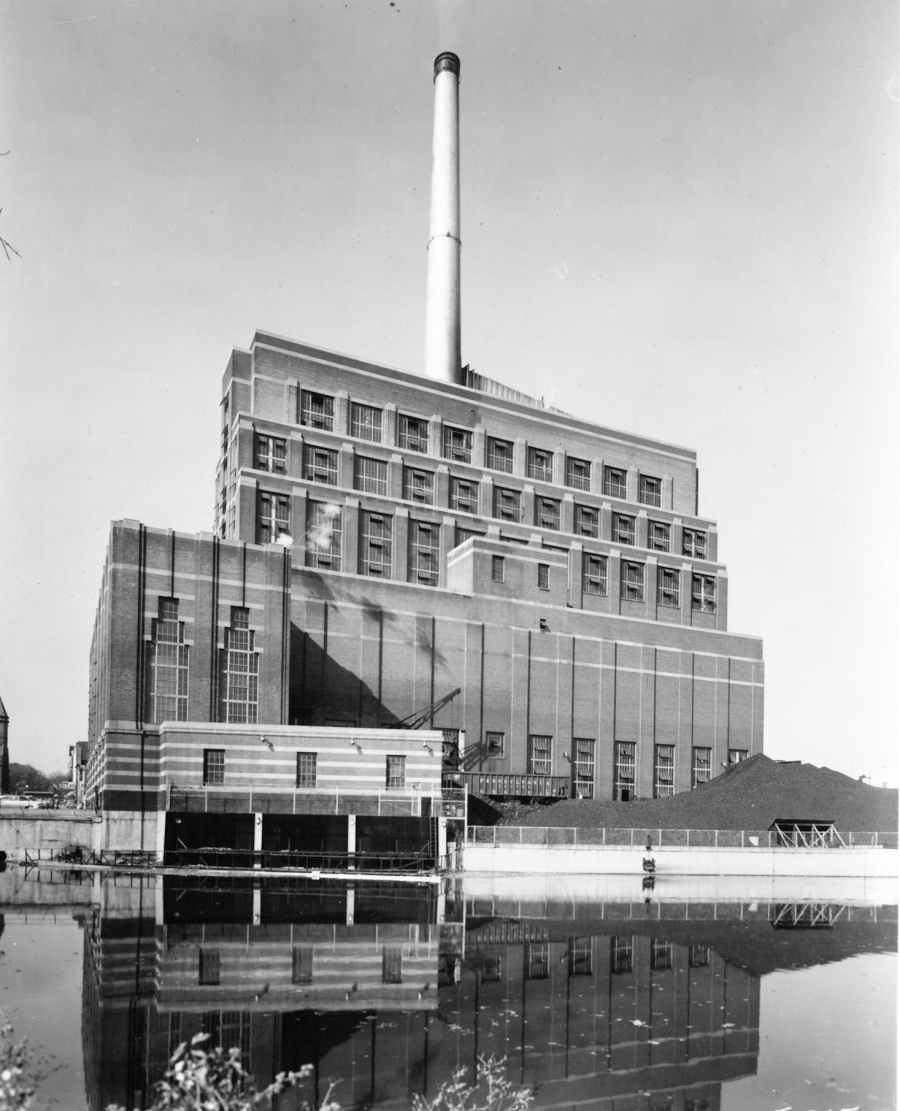 Ottawa power station across the river